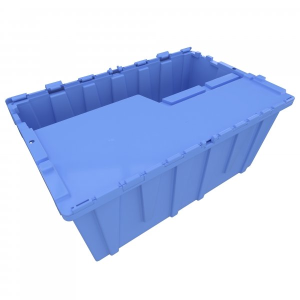 Blue Heavy-Duty Plastic Totes