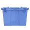 Heavy-Duty Attached Lid Plastic Tote - Storage Container