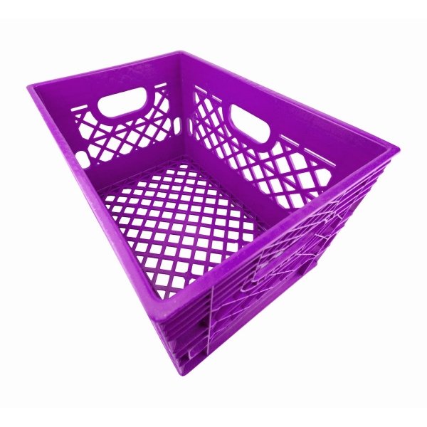 Violet Rectangular Milk Crates