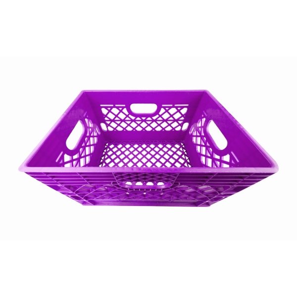 Violet Rectangular Milk Crates