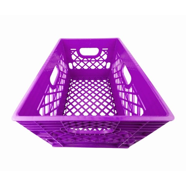 Violet Rectangular Milk Crates