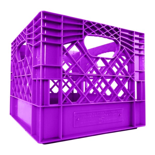 Violet Rectangular Milk Crates