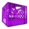 Violet Rectangular Milk Crates