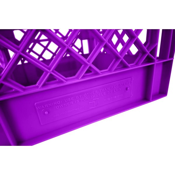 Violet Rectangular Milk Crates