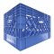 Blue Rectangle Milk Crate