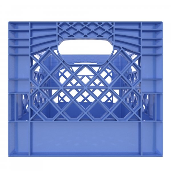 Blue Square Milk Crate