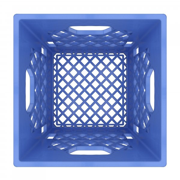 Blue Square Milk Crate