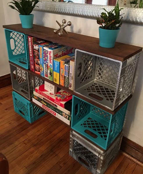 Turn a simple milk crate into an incredibly versatile, modern